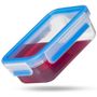 Emsa 508567 Food Clip&Close 3er Set transparent/blau