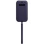 Apple Leder Case MK0D3ZM/A mit MagSafe, für iPhone 12 Pro Max deep violet
