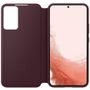Samsung EF-ZS906CEEG Clear View Cover für Galaxy S22+ burgundy