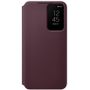Samsung EF-ZS901CEEG Clear View Cover für Galaxy S22, burgundy