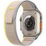 Apple Watch Ultra GPS + Cellular, 49mm Titanium Case / Yellow/Beige Trail Loop - M/L