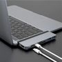 Hyper DUO 7-in-2 MacBook Pro Hub grau