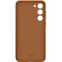 Samsung Leather Cover für Galaxy S23+ camel